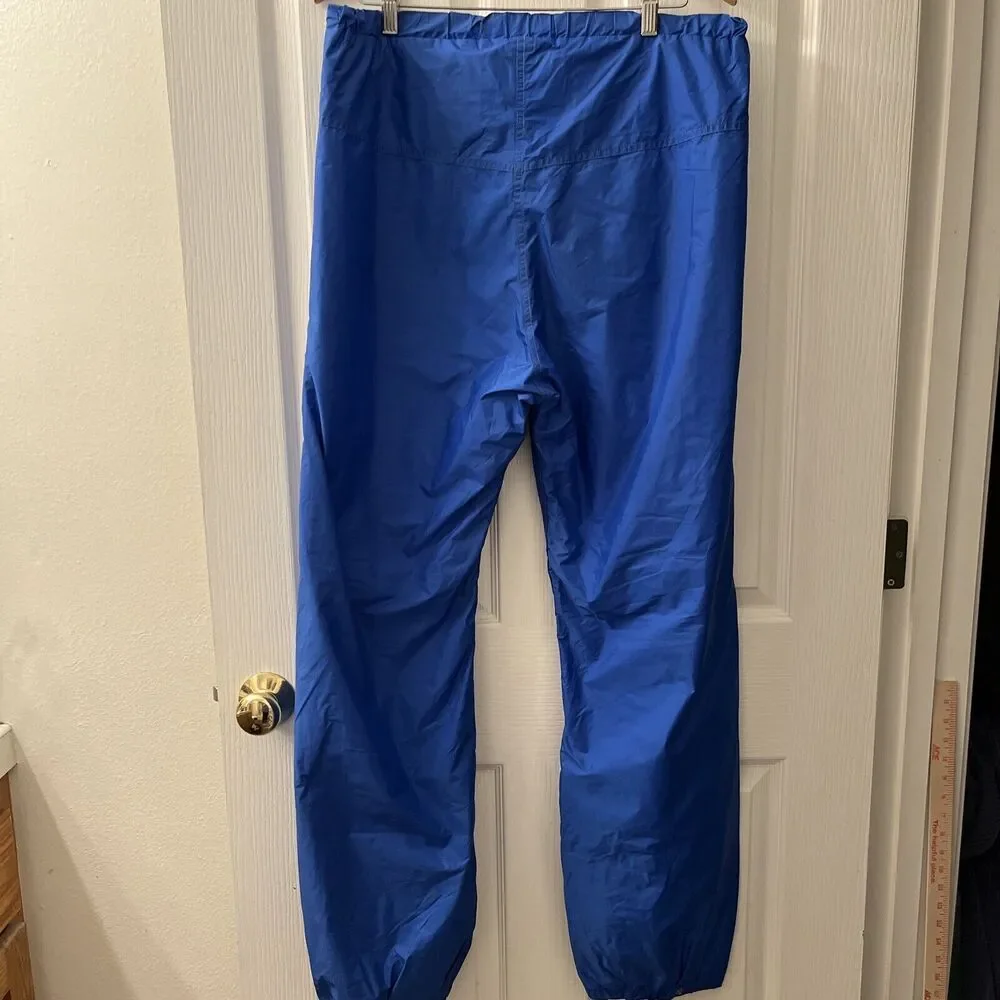 The North Face Gore Tex Blue Snow Rain Pants Men's L Packable Waterproof‎ USA